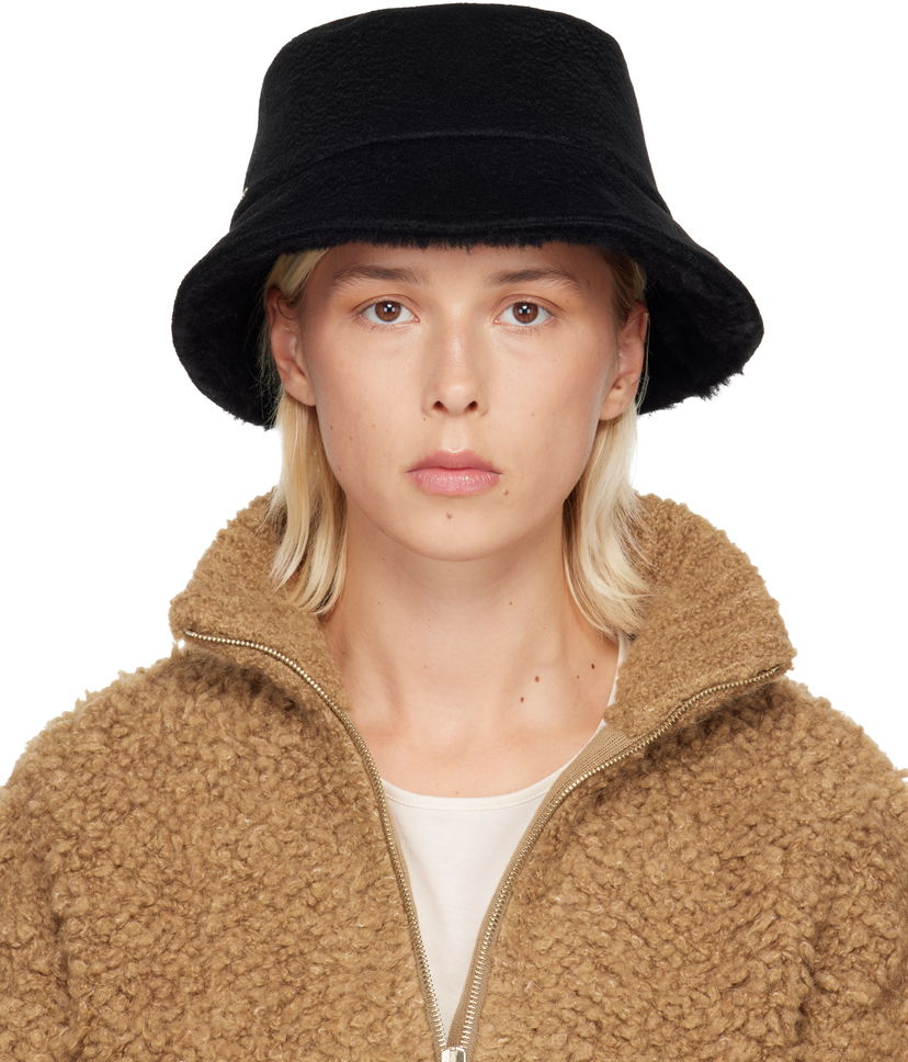 Klobuk Max Mara Max Mara Fiducia Reversible Bucket Hat Črna | 2524576102600