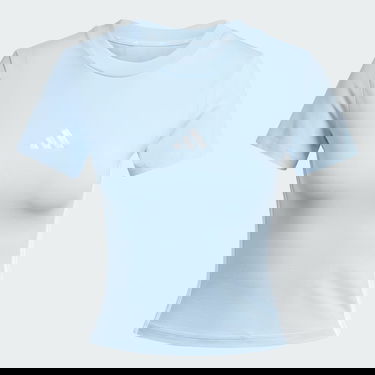 Krop-top adidas Performance Slim Fit Tee Modra | JE1241, 4