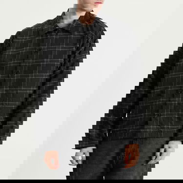 Srajce YMC YMC PJ Check Overshirt, Size Small Črna | P2ZAP-01, 2