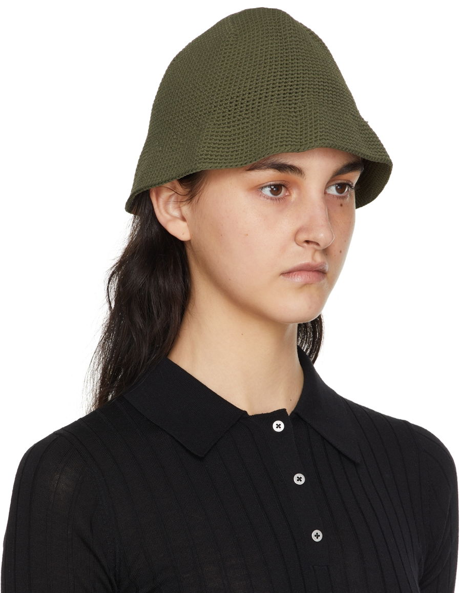 Klobuk Dion Lee Crocheted Bucket Hat Zelena | C8016S22, 1