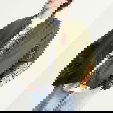 Bomber jakna BAPE Shark MA-1 Bomber Jacket with Tiger Graphic and Letter Patches Zelena | 001HJL801003M-ODR, 2