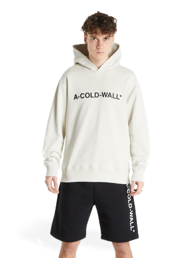Pulover A-COLD-WALL* Knitted Essential Logo Hoodie Bež | ACWMW057 Bone