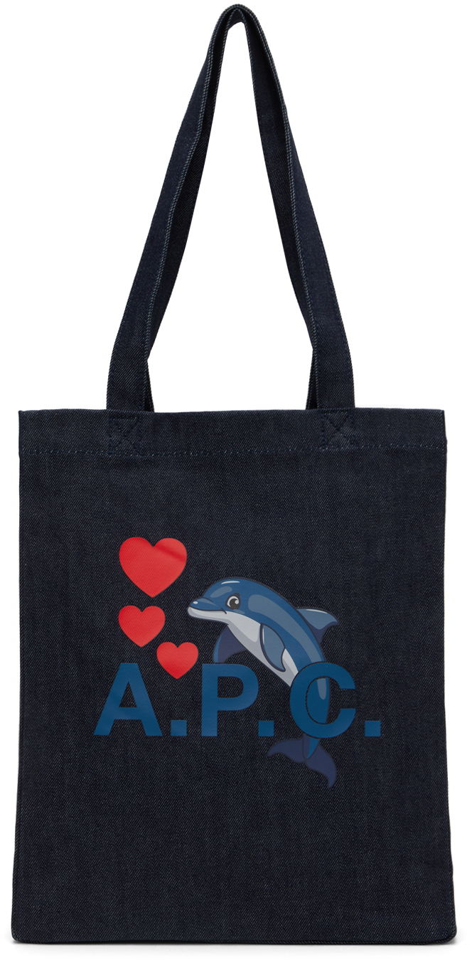 Tote bag A.P.C. Lou Tote Bag Črna | COCSX-M61701, 0