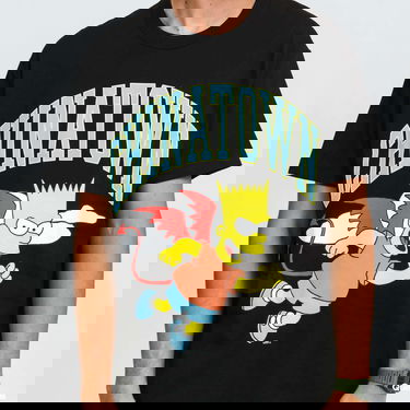 Majica MARKET The Simpsons Devil Arc Tee Črna | CTM1990342 / 0001, 4
