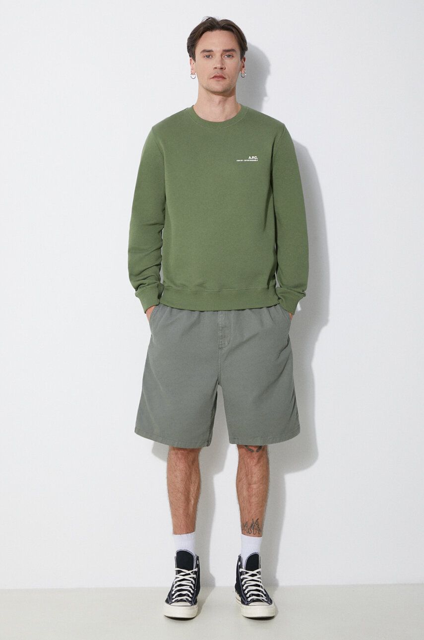 Pleteni pulover A.P.C. A.P.C. Item Crewneck Sweatshirt Zelena | COFBQ.H27608.KAE, 1