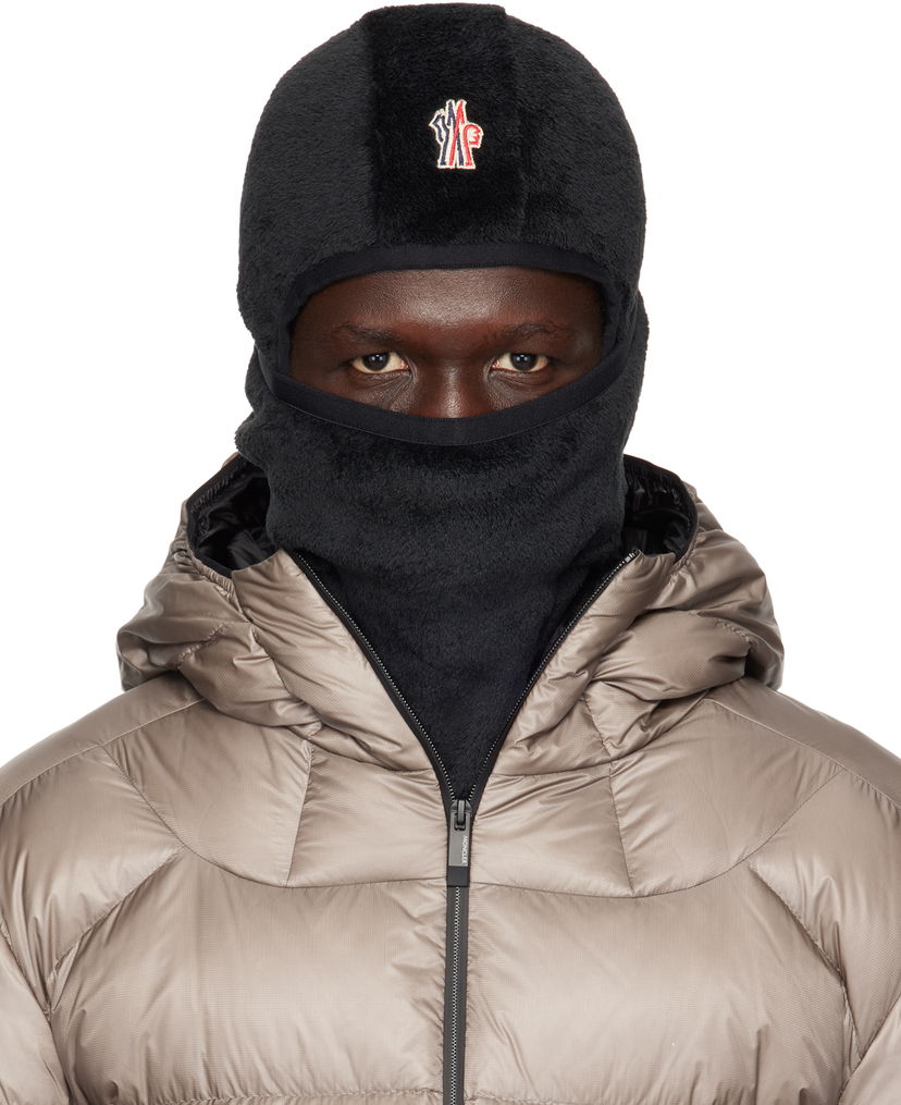 Beanie Moncler Velvet Fleece Balaclava Črna | J20973G00005809EG