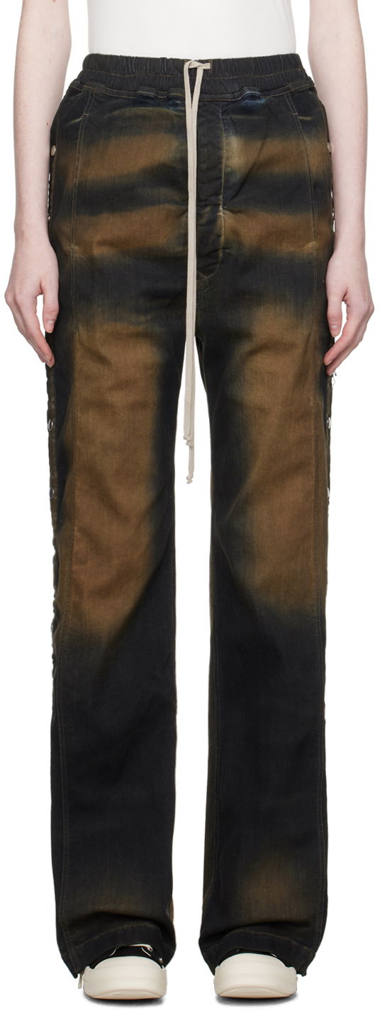Kavbojke Rick Owens DRKSHDW Pusher Jeans Črna | DS02C5336 SDM, 0