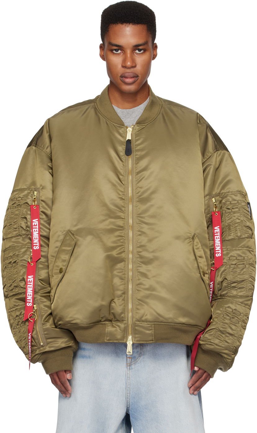 Bomber jakna VETEMENTS Cargo Reversible Bomber Jacket Zelena | UA66JA300E