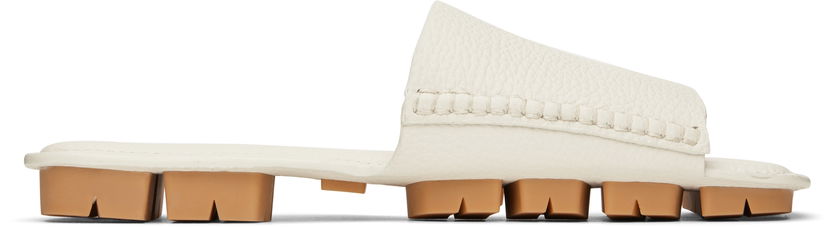 Superge in čevlji Bottega Veneta Bottega Veneta Shore Leather Sandals Bela | 796653 V3XP0 2916