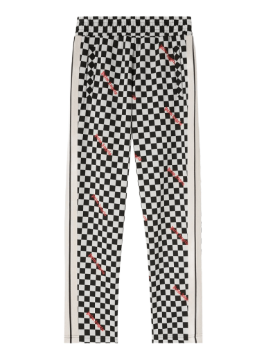 Trenirka Palm Angels Jacquard Damier Classic Track Pants Črna | PMCJ001F22FAB0041025