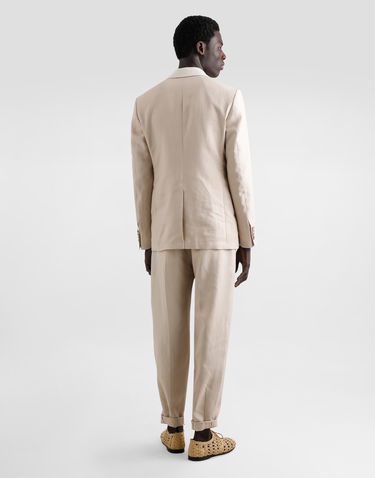 Hlače Dolce & Gabbana Dolce & Gabbana Linen Pants with Turn-Ups Bež | GP11XTFU4MCM0722, 2