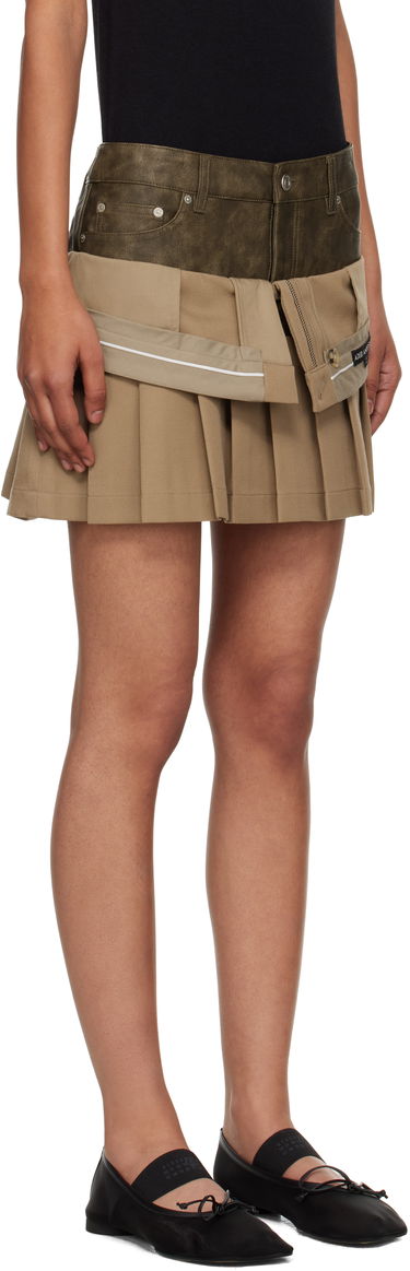Krila Andersson Bell Andersson Bell Inside Out Pleated Miniskirt Bež | apa845w, 1