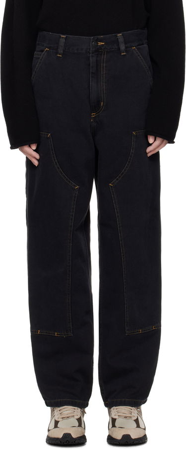 Cargo hlače Carhartt WIP Double Knee Denim Work Pants Črna | I034229 8906, 0