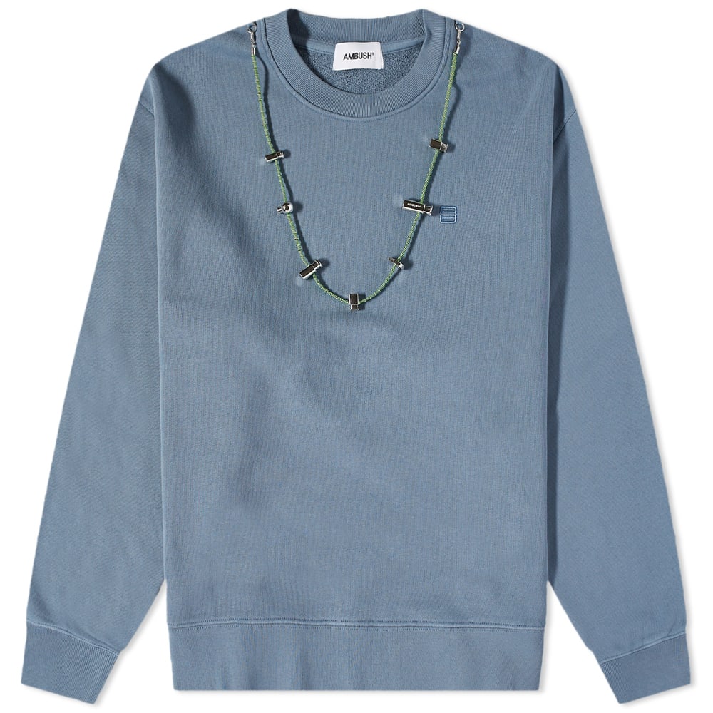 Pleteni pulover Ambush Stoppers Crewneck Modra | BMBA028F22FLE0014455, 0