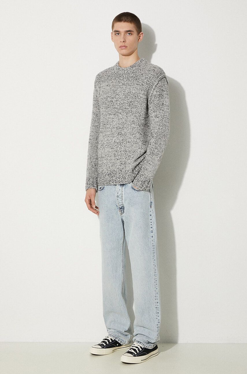 Pleteni pulover Samsoe Samsoe Samsoe Samsoe Warm Wool Sweater Siva | M23300086, 1