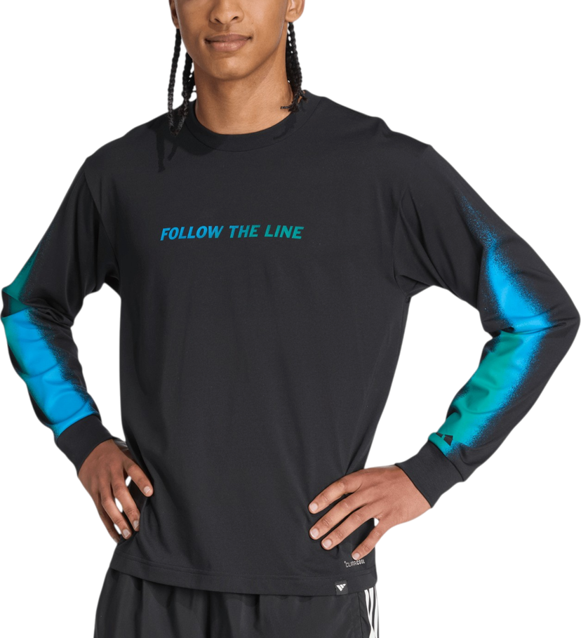 Majica adidas Originals Follow the Line Long Sleeve Tee Črna | jx3178