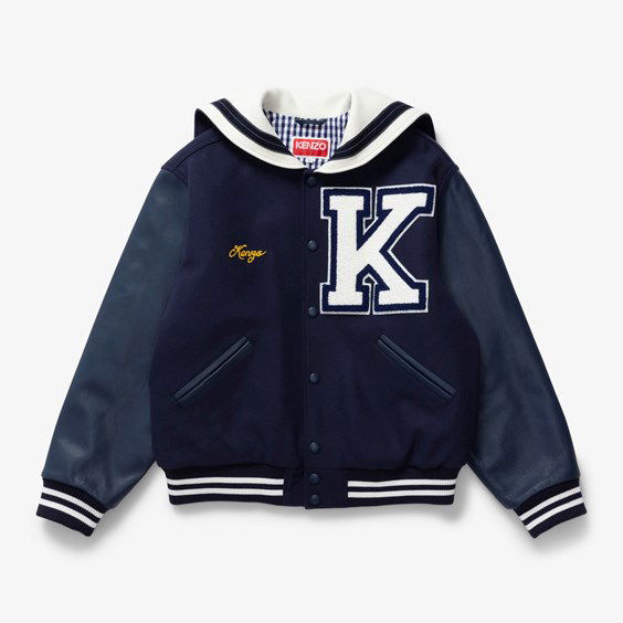 Jakna KENZO Sailor Varsity Jacket Mornarica | FD55BL1339ON.77, 0