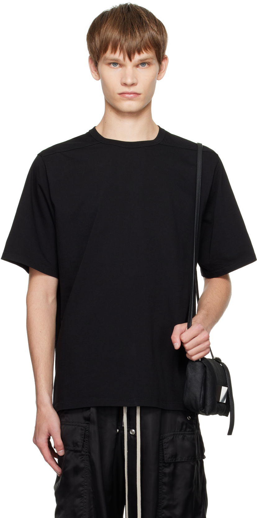 Majica Rick Owens Rick Owens Concordians Brad T-Shirt Črna | RU02E1232 JA