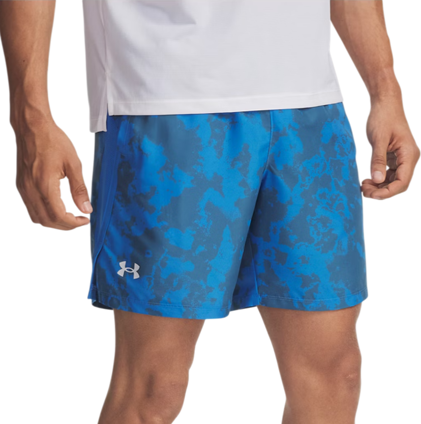 Kratke hlače Under Armour Under Armour UA Launch 7" Print Shorts Modra | 1382621-402
