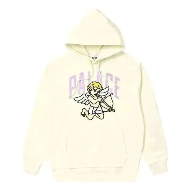 Pulover Palace Cupid Graphic Print Hoodie Bela | PLA-SS23-277