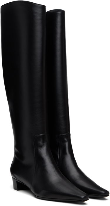 Superge in čevlji BY FAR BY FAR Pascal Nappa Leather Tall Boots Črna | 23FWPASDBLNAP, 3