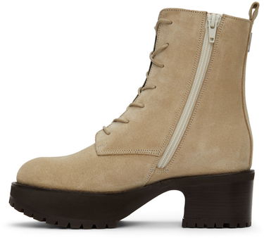 Oblačila BY FAR BY FAR Cobain Suede Boots Bež | 22CRCBCAPUU, 2