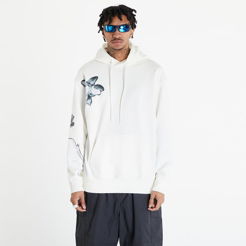 Pulover Y-3 Graphic French Terry Hoodie UNISEX Off White Bela | IV7736