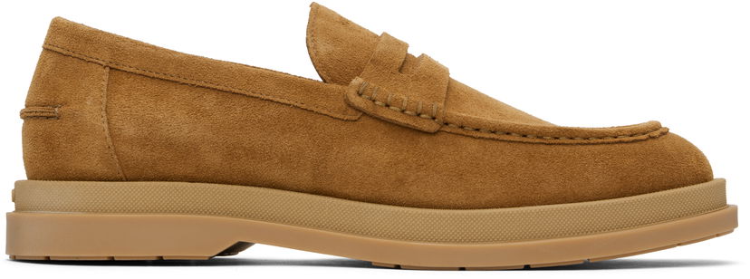 Superge in čevlji BOSS Hugo Suede Loafers Rjava | 50536215