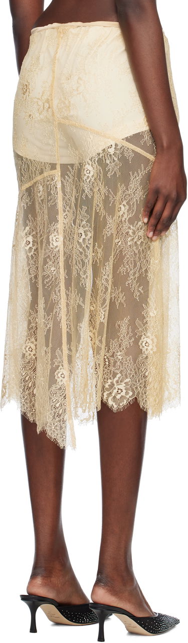 Krila STAND STUDIO Stand Studio Mathilde Lace Midi Skirt Bež | 66473-8001, 2