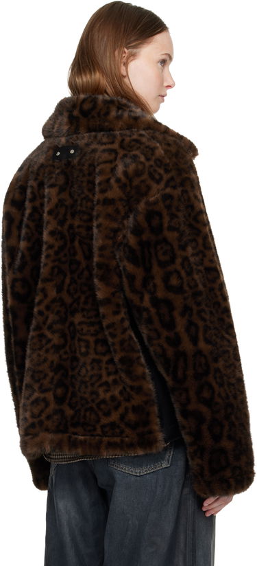 Jakna Andersson Bell Andersson Bell Leopard Fur Duffle Jacket Rjava | awa735u, 2