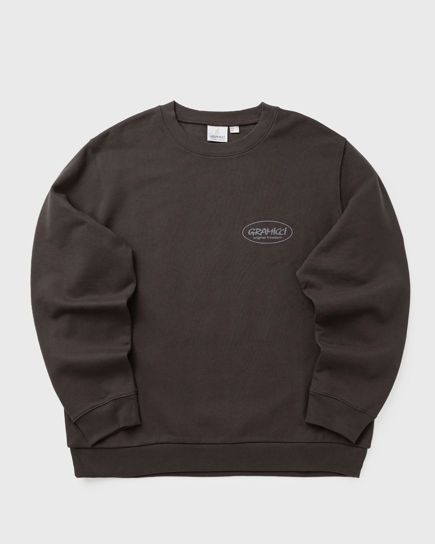 Pulover GRAMICCI Original Freedom Crewneck Sweatshirt Rjava | G5FU-J093-DEEP-BROWN, 1