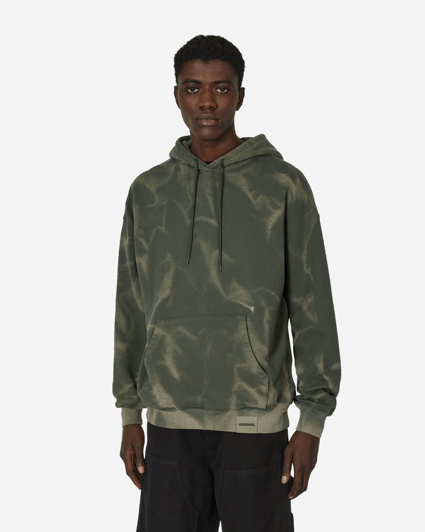 Pulover Neighborhood Tie-Dye Hooded Sweatshirt Olive Drab Zelena | 241FPNH-CSM10 OD