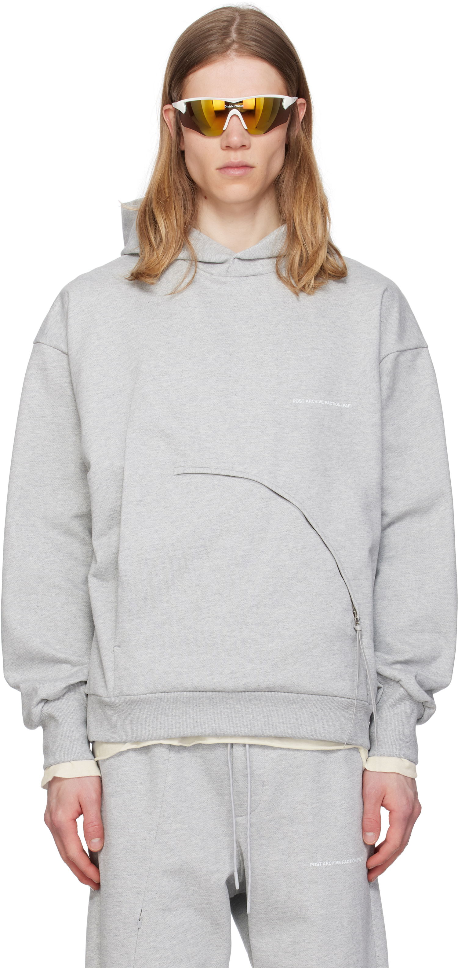 Pulover Post Archive Faction (PAF) Post Archive Faction (PAF) 8.0 Center Hoodie Siva | 8.0 THC-G, 0