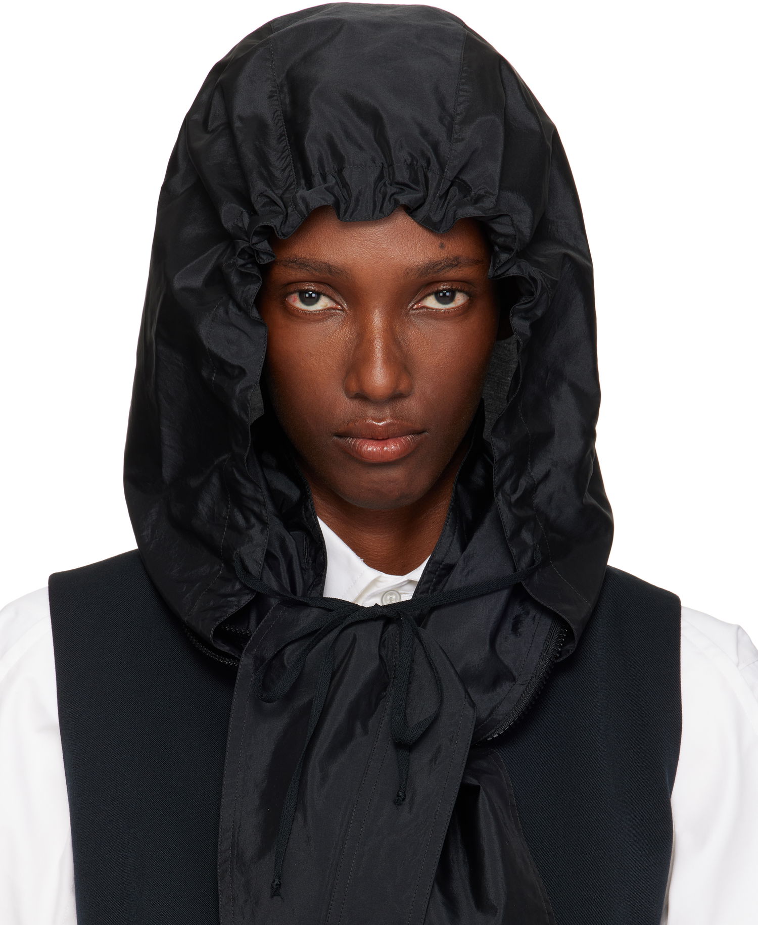 Šala Maison Margiela Maison Margiela Hooded Neck Scarf Črna | S51TH0092 M35350, 0