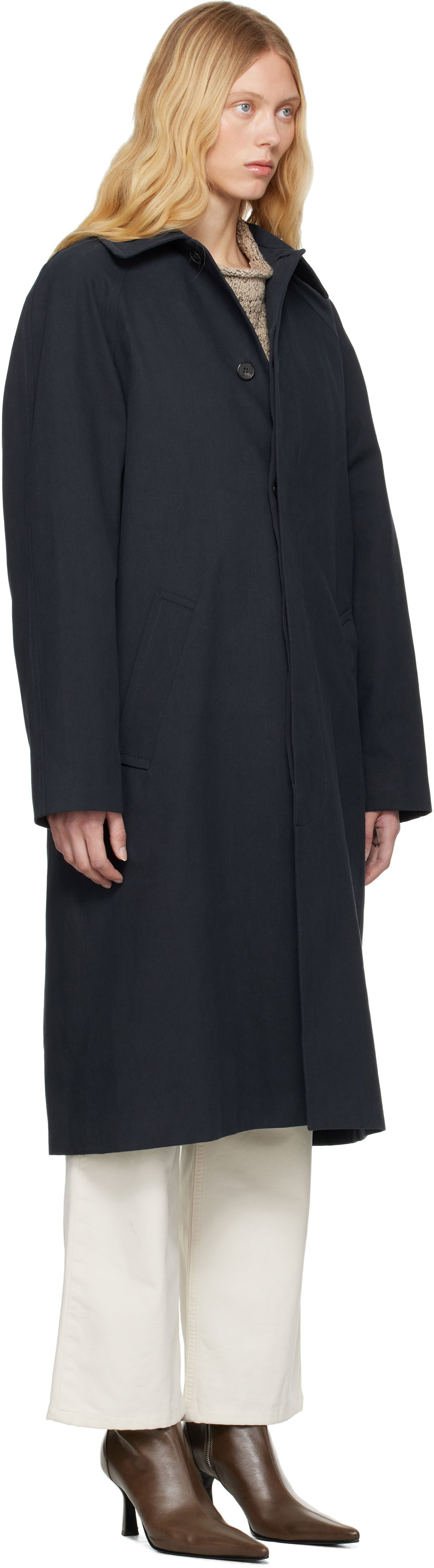 Trenčkot A.P.C. A.P.C. Eduoard Mac Trench Coat Mornarica | COGXT-M01549, 1