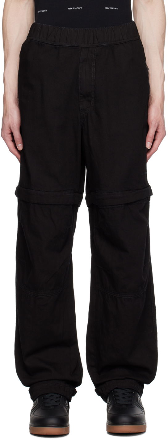 Hlače Givenchy Givenchy Zip-Off Pants Črna | BM51A250KK, 0
