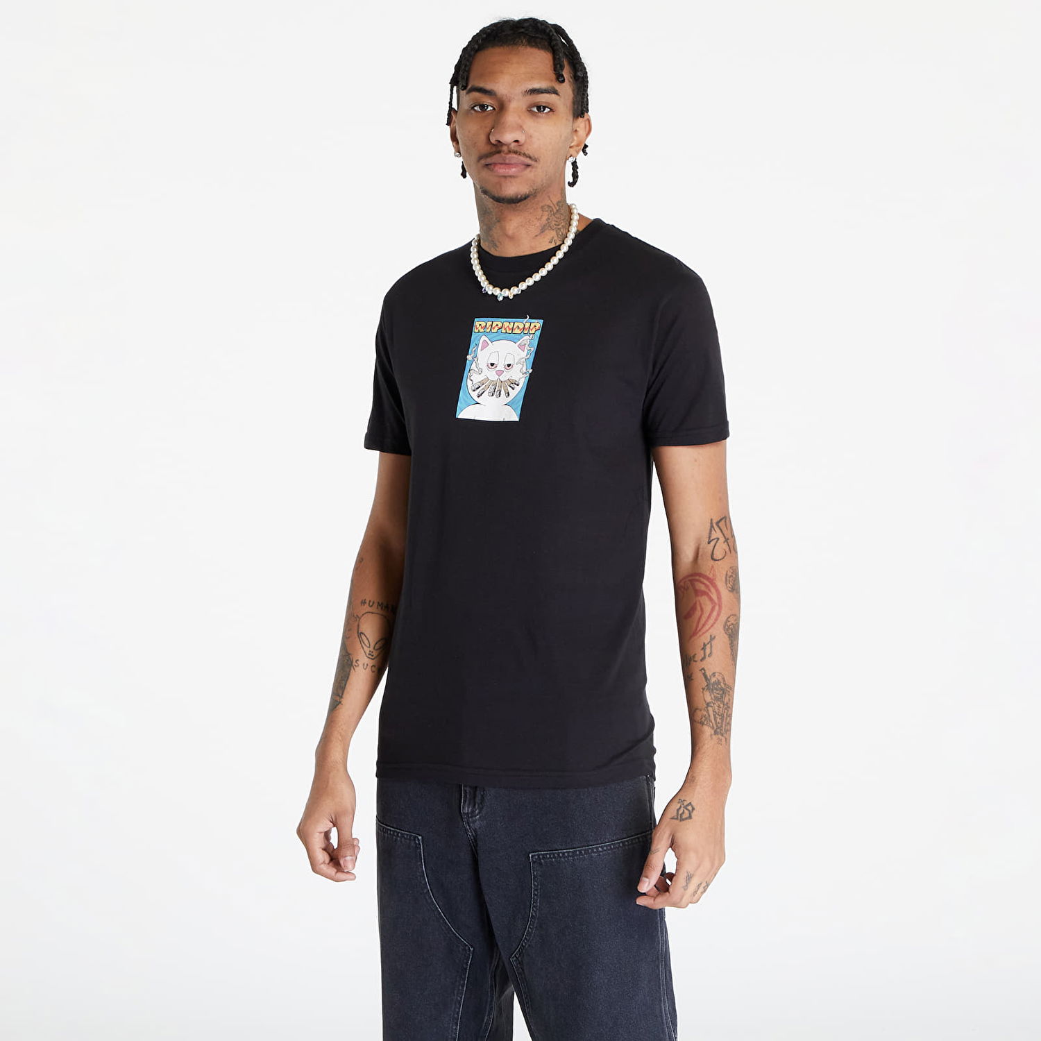 Majica RIPNDIP Blunt Face Tee Črna | RNDHOL23164, 0