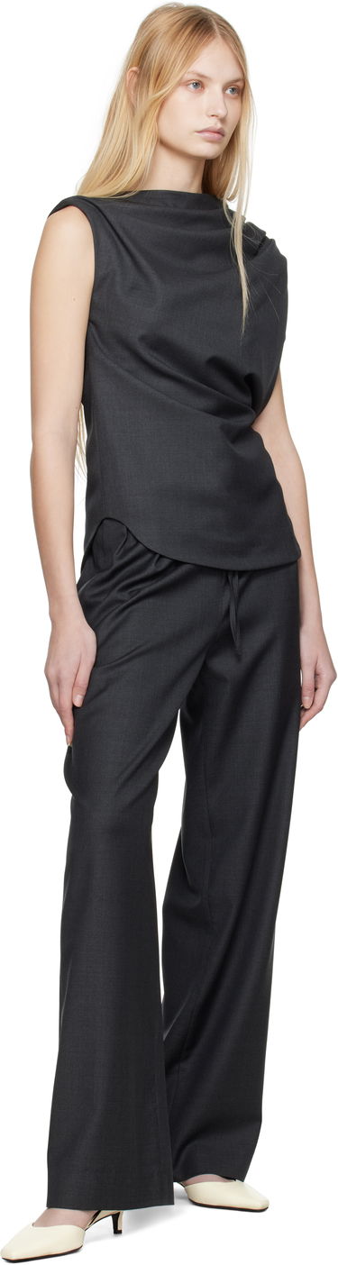 Hlače Loulou de Saison Loulou de Saison Cove Trousers Črna | COVE, 3