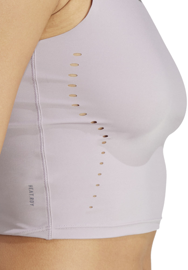 Krop-top adidas Originals ELEV HIIT Cropped Training Tank Top Lila | it7430, 3