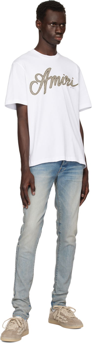Majica AMIRI Amiri Script T-Shirt Bela | AMJYTE1193, 3