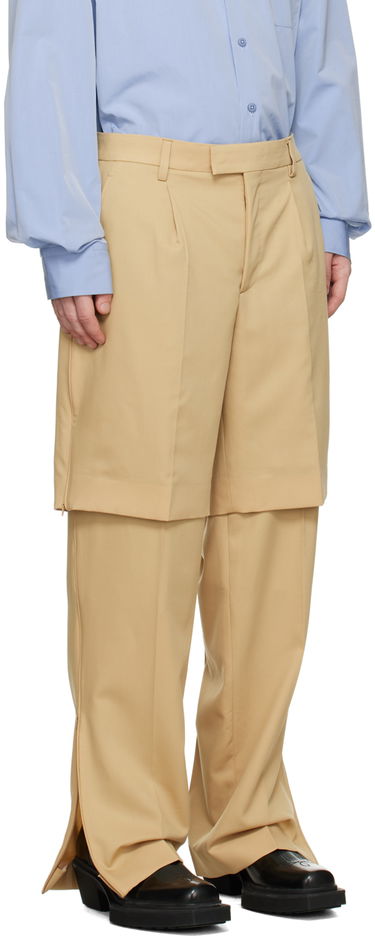 Hlače VETEMENTS Layered Trousers Bež | VL16PA340S, 1