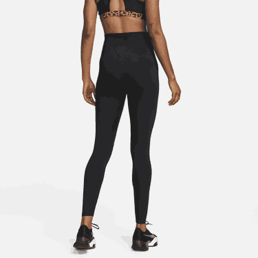 Pajkice Nike One High-Waisted Leggings Črna | DM7278-010, 1