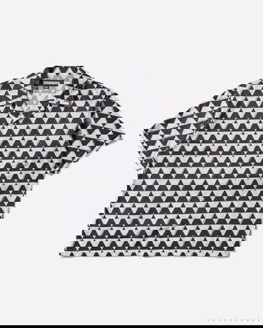 Srajce Neighborhood Triangle Pattern Hawaiian Shirt Črna | 251TSNH-SHM12 WH, 1