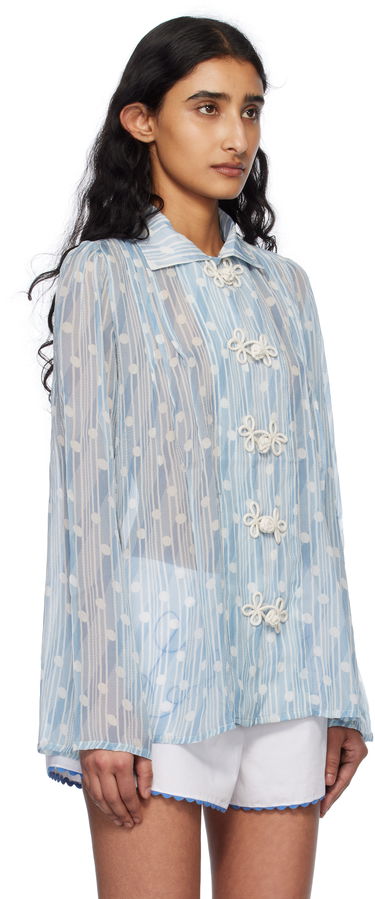 Srajce Bode Bode Meridian Print Blouse Modra | WRS25SH031, 1