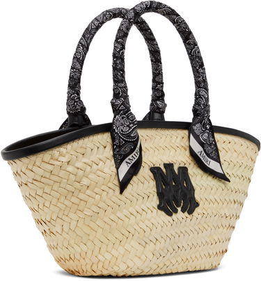 Torbica AMIRI AMIRI MA Raffia Micro Tote Roza | AWBGTO1002, 3