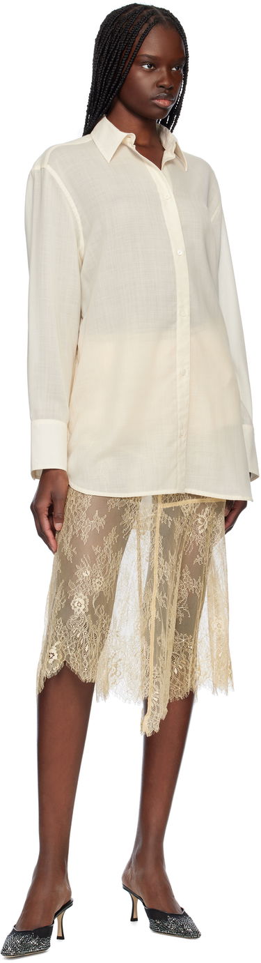 Krila STAND STUDIO Stand Studio Mathilde Lace Midi Skirt Bež | 66473-8001, 3