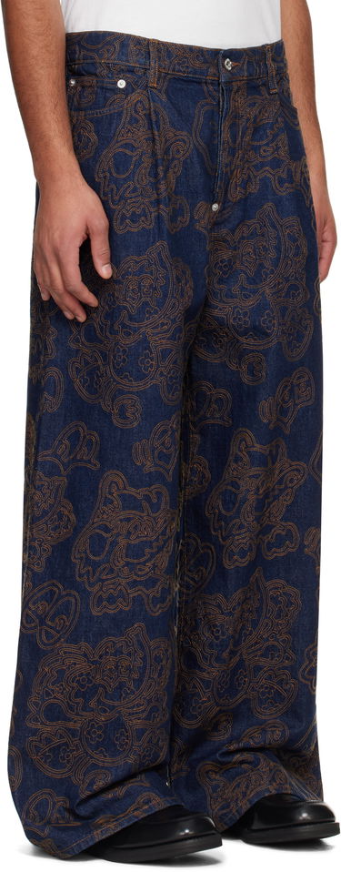 Kavbojke KENZO Kenzo Paris VERDY Edition Buggy Fit Jeans Modra | FF55DP4196V1, 1