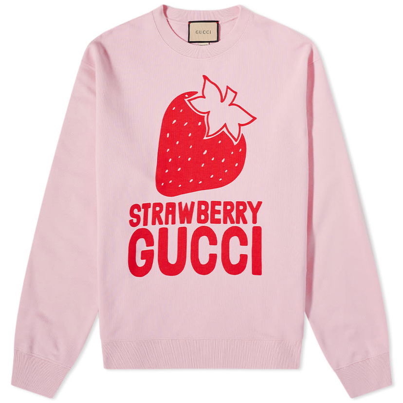 Pleteni pulover Gucci Gucci Strawberry Sweat Roza | 681217-XJDV1-5904