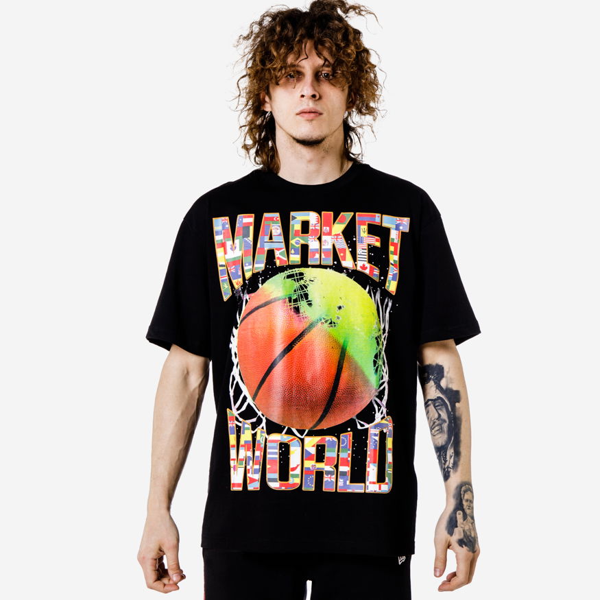 Majica MARKET The Games Bring Us Together T-shirt(B-Ball) Črna | 399000639/0001, 1