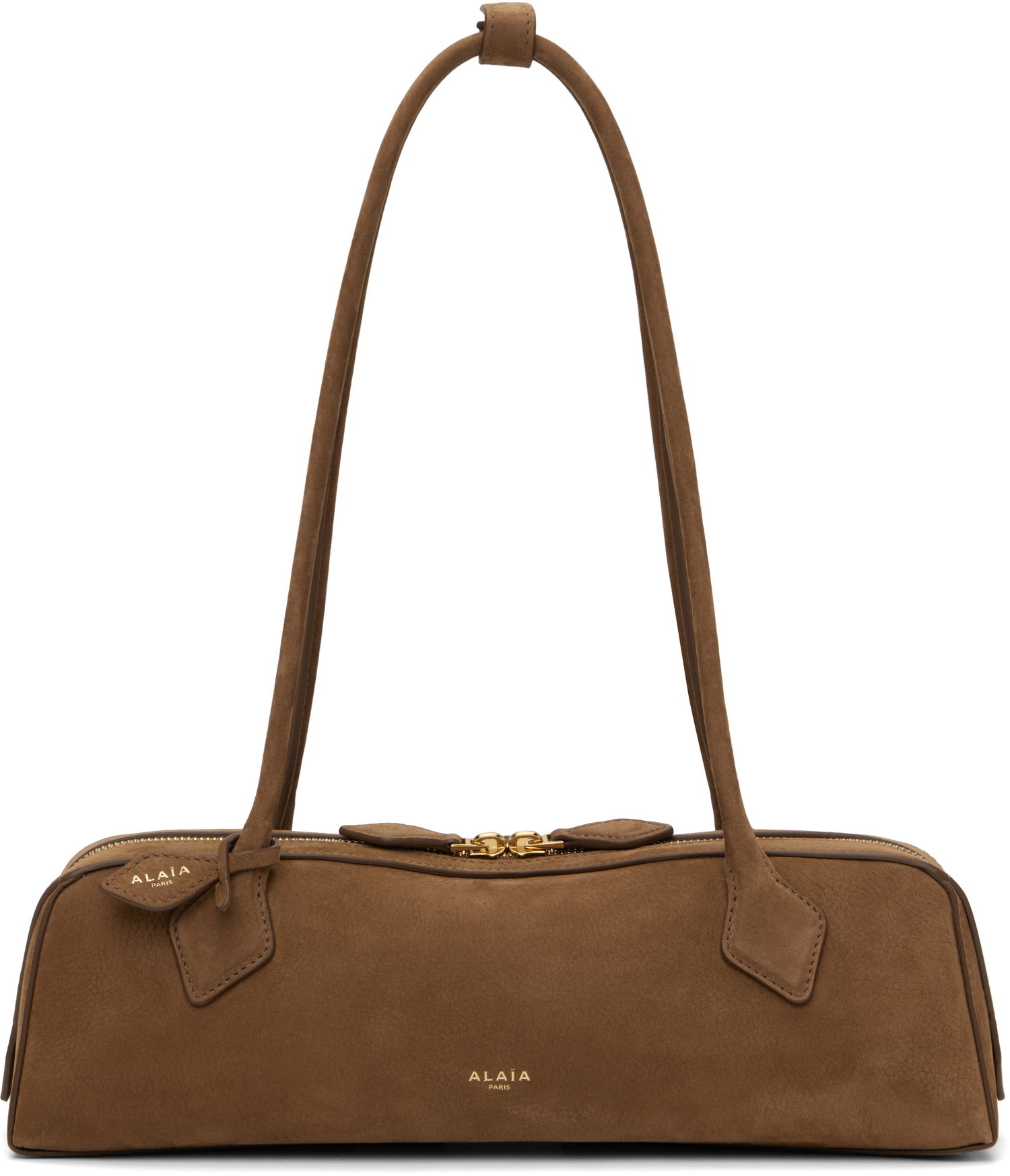 Torba za čez ramo Alaïa 'Le Teckel' Medium Suede Bag Rjava | AA1S06033CA214, 0